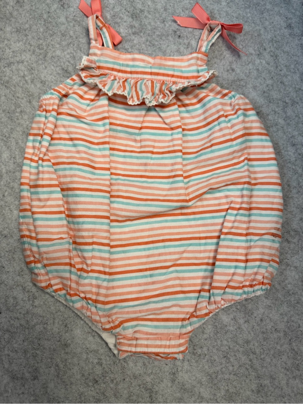 Piper & Posey Striped Toddler Bubble 3-6mo Romper